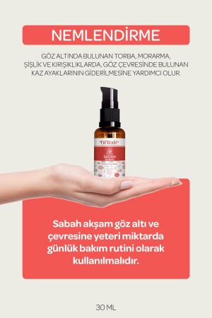 Göz Altı Koyu Görünümü Ve Kırışıklık Karşıtı Nemlendirici Kırmızı Yosun Göz Çevresi Kremi 30 ml - 7