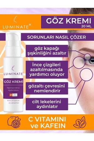 Göz Altı Kremi Morluk Torba Ve Şişlik Karşıtı Göz Çevresi Aydınlatıcı C Vitamin Kafein Gözaltı Bakım - 3