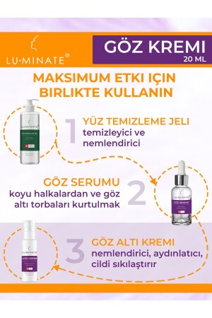 Göz Altı Kremi Morluk Torba Ve Şişlik Karşıtı Göz Çevresi Aydınlatıcı C Vitamin Kafein Gözaltı Bakım - 6