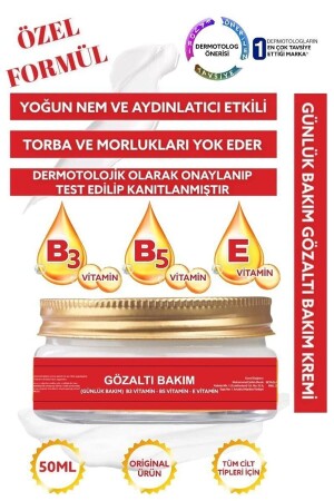 Göz Altı Torba Ve Morluk & Koyu Halka Karşıtı Aydınlatıcı Bakım Krem 50 Ml esl-000112334 - 3