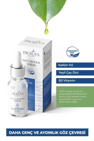 Göz Altı Torbalarına Ve Kırışıklık Karşıtı Bakım Serumu Kafein %5 Yeşil Çay Özü B3 Vitamin 30 ml GST01 - 3