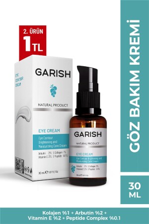 Göz Altı Ve Çevresi Bakım Kremi 30 Ml Kolajen%1, Arbutin %2, Vitamin E %2, Peptide Complex EYEKREM1 - 3