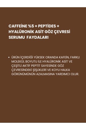 Göz Çevresi Serumu %5 Caffeine Multi Formül Cilt Bakım Serumu 30 ml - 3