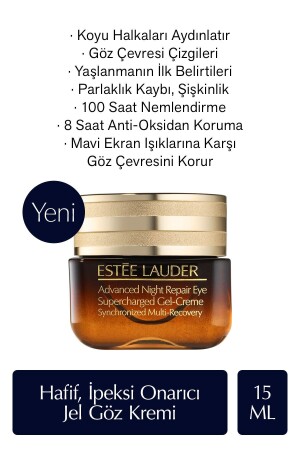 Göz Kremi - Advanced Night Repair Supercharged Jel Göz Kremi 15ml- Onarıcı- Koyu Halka Karşıtı - 2