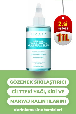 Gözenek Sıkılaştırıcı- Arındırıcı ve Yağ Dengeleyici Tonik 200ml - 1