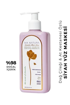 Gözenek Sıkılaştırıcı Ve Siyah Nokta Karşıtı Yüz Maskesi Dağ Çileği Ve At Kestanesi Özlü 250ml IVN13 - 5