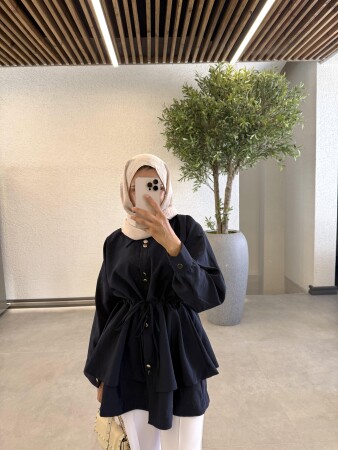 Grace Kat Gömlek - Lacivert - Duendeca