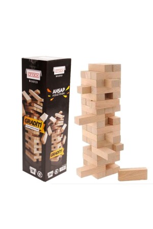 Graditi Jenga Ahşap Denge Oyunu 54 Parça - 2