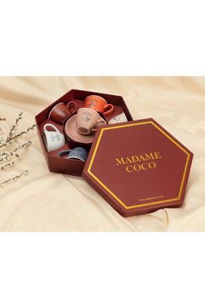 Grand 12 Parça Kahve Fincan Seti 1KFINC0311-8682116305891 - Madame Coco