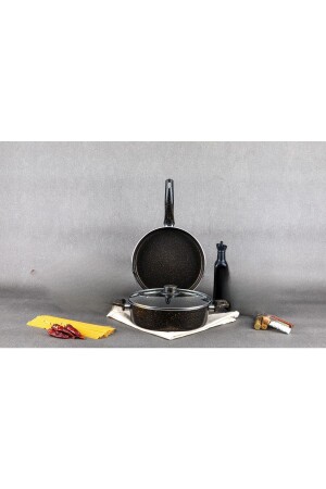 Granit Chef 3-teiliges 26 cm Topf- und Pfannenset mr26tenceretava - 1