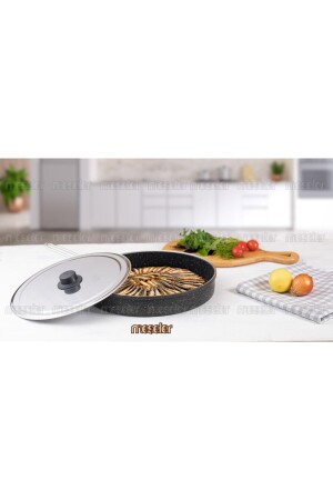 Granit Derin Balık Tavası Gözleme Tava 32 Cm MSBLKD32 - 3