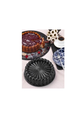 Granit Döküm Tart Kalıbı Siyah 26 Cm KDLOKYSYH01 - 4