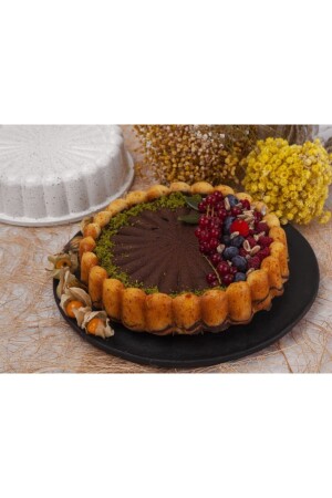 Granit Döküm Tart Kalıbı Siyah 26 Cm Tac-6569 Fma02490 TAC-6559 - 3