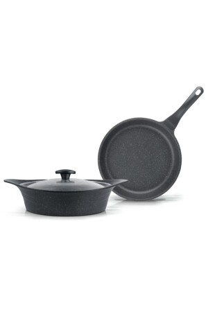 Granit Payro 3 lü Set Gri 28 cm TADGP28CMG - 2