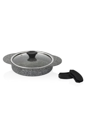 Granit Plus 6 Parça Gri Silikon Kulplu Sahan Set 3182 PRA-1323951-2509 - 5