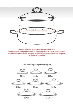 Granit Ve Çelik Tencere 24 Cm Pyrex Cam Kapak Ve Kulpla Beraber 120500024 - 4