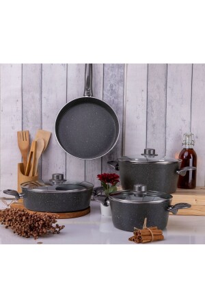 Granite 7-teiliges Chef-Pfannen-Topf-Set chf1 - 2