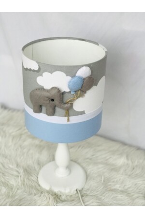 Grau Cloudy Elephant Blue Baby Kinderzimmer Kronleuchter Lampenschirm Set Avizeabajurtakım1 - 9