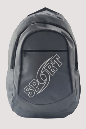 Grauer Sportrucksack - Wandertasche mit Fächern - Sporttasche - Schultasche - 1