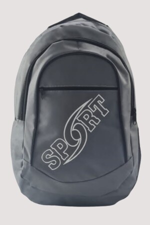 Grauer Sportrucksack - Wandertasche mit Fächern - Sporttasche - Schultasche - 2