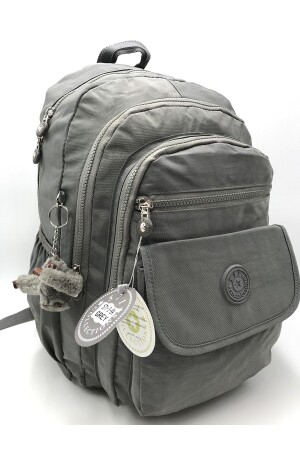 Grauer, ultraleichter, wasserdichter Rucksack mit mehreren Taschen (Laptop, Notebook, Schule, Sport, Reisen) 571-3-8A - 2