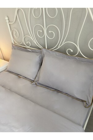 Graues Doppelbett-Bettbezug-Set GRAY101 - 6