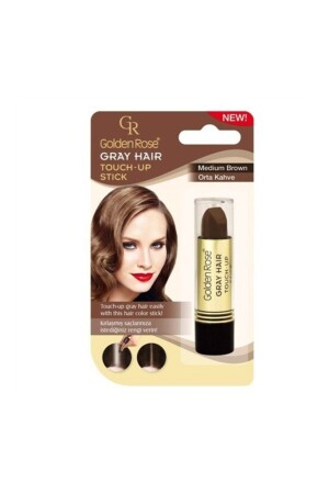 Graues Haar, weißer Haar-Concealer-Stick 03 – Mittelbraun - 2