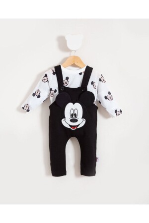 Graues Unisex-Baby-Slopet-Set mit Mickey-Muster - 1