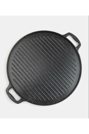 Gravita Grill- und Pfannkuchenpfanne aus Gusseisen, 36 cm, Black Cook. grav - 1