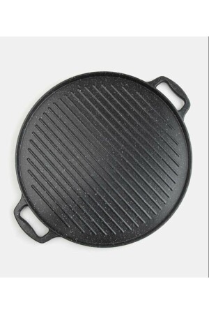 Gravita Grill- und Pfannkuchenpfanne aus Gusseisen, 36 cm, Black Cook. grav - 3