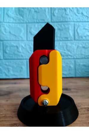 سكين جرافي MNZ سكين الجزر سكين فديج سكين لعبة / صفراء الأحمر - Tezgah3d