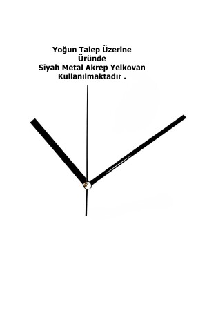 Gravity Pendulum Siyah 40 Çap-80 Boy , Camlı Modern Dekoratif Sarkaçlı Metal Duvar Saatii Meta-040120003 - 3