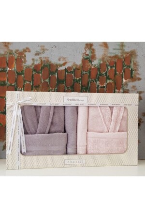 Gray Powder Branch Family Bademantel-Set - 1