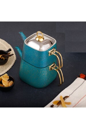 Green Kare Çaydanlık Takımı Orta Boy (1-25-2-25 lt) - Evren