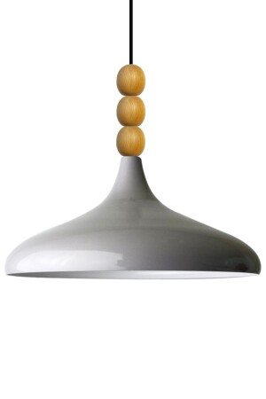 بطل MNZ-Gray خشبية ذات رصاصة واحدة مصباح المعلق غرفة المعيشة المطبخ مصباح المتنزه BMM2066WM3 - Bamyum