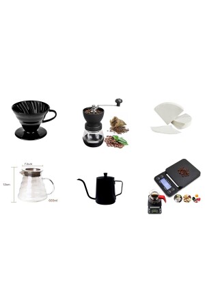 Grossberg Coffe V60 Filterkaffeebrüh-Barista-Komplettset grsbrg-v60-full - 2