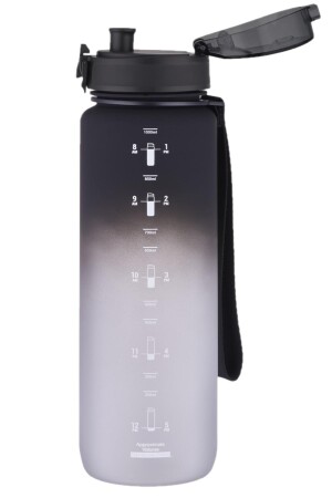 Große 1000-ml-Motivationsflasche, zweifarbig, Softtouch, Ff Collection, Tritan-Wasserflasche, FFCOLLECTION1000 - 3