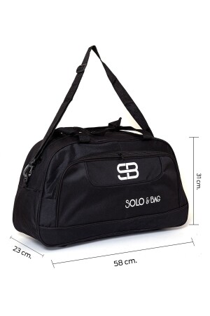 Große schwarze Unisex-Reise-Campingtasche - 2