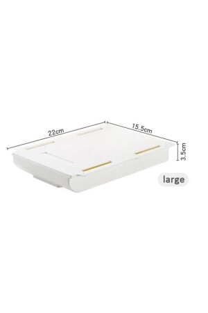 Große, versteckte Schublade unter dem Schreibtisch, selbstklebende Make-up-Box, Geldaufbewahrung, Stift, Pinsel, Schmuck-Organizer 150450 - 6