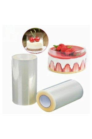 Großer, transparenter Kuchen-Seitendekorationsfilm, Gelatine-Creme-Halter (15 cm – 25 m) 59700 - 1