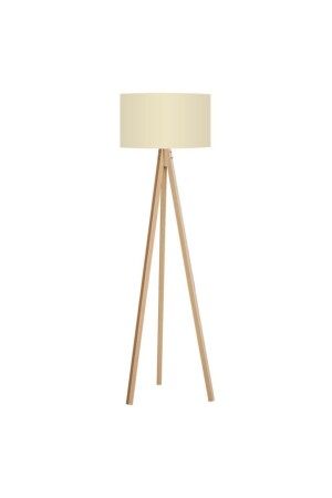 Großer zylindrischer Lampenschirm in Wüstenbeige mit Brettkopf. LAMPSHADE WÜSTEBEIGE - 1