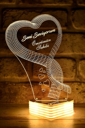 Großes 3D-Herz „I Love You“-LED-Lampe BIG3DKALP2123 - 1