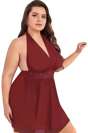 GROßES, KURZES, WEIßES NIGHTIE AUS TÜLL FÜR DAMEN - 1