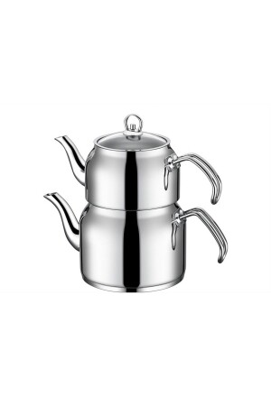 Grosso Aile Boy Çelik Çaydanlık Takımı Tac-1557 DGDK6200 - Taç