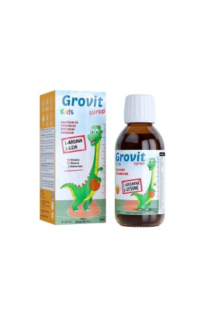 Grovit Kids Arjinin- Lizin- Multivitamin ve Multimineral İçeren Sıvı Takviye Edici Gıda 150ml - 1