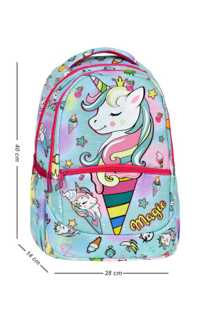 Grundschultasche mit Einhornmuster für Mädchen + Lunchbox - 5