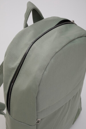 Grüner Shk40 2-Fächer-Rucksack mit verstellbarem Riemen aus Canvas-Stoff, Unisex, für den täglichen Gebrauch, Sportrucksack U: 33 E: 23 G: S226-00027 - 8