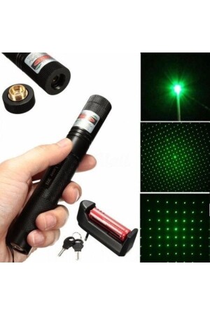 Grüner wiederaufladbarer Laserpointer 2000 mW (brennend) - 9