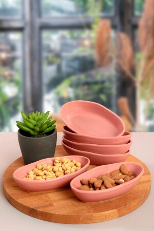 (MNZ-Dried Rose Seafood Snack Bowl / Sauce Bowl) 14 سم 6 قطع 557 ST500006F557A000000MAYD200 - Keramika