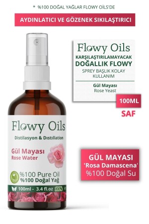 Gül Mayası Suyu Aydınlatıcı Ve Gözenek Sıkılaştırıcı Tonik %100 Tam Saf Doğal Yağlı 100ml AFLY100ML10 - 2